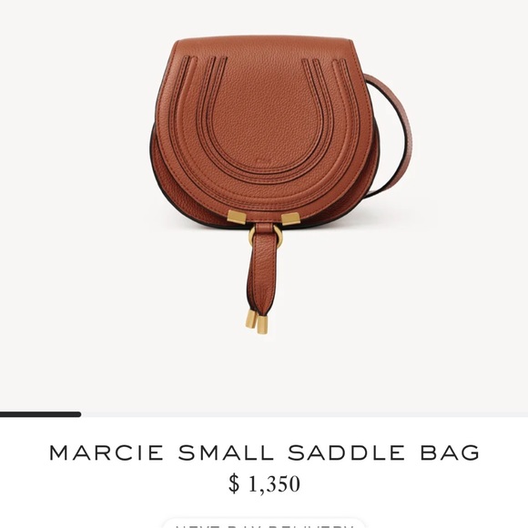Chloe marcie small saddle bag - Picture 3 of 8